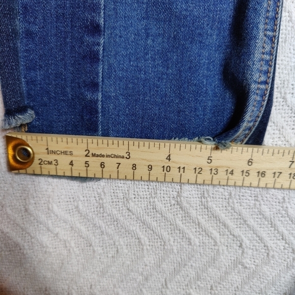 Pilcro & The Letterpress Anthropologie Womens Parallel Raw Hem Straight Jeans 29 - Picture 12 of 15